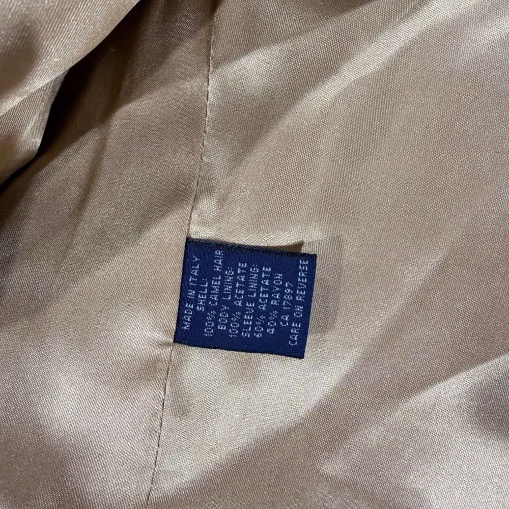 Made in Italy Blazer Mens 44 Camel Tan Excellent 100% Camel Hair Sport Coat‎
